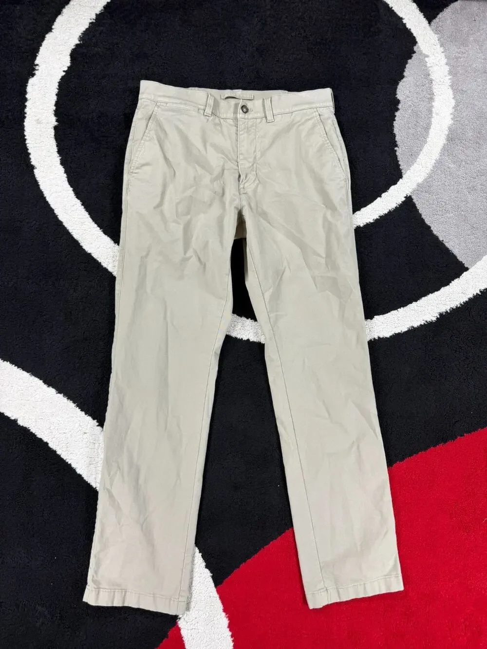 Duck Head Pants Mens 32x32 Khaki Chino Hiking Tan Cotton Causal Outdoor Stretch